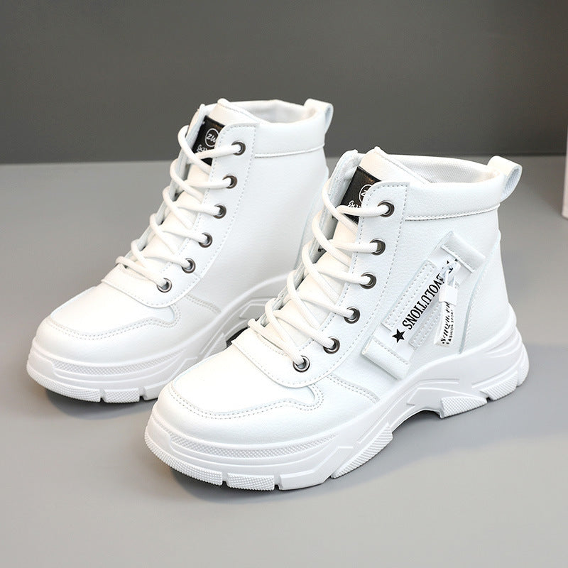 Damen trendige High-Top Sneakers mit robustem Profil und modischem Design EB