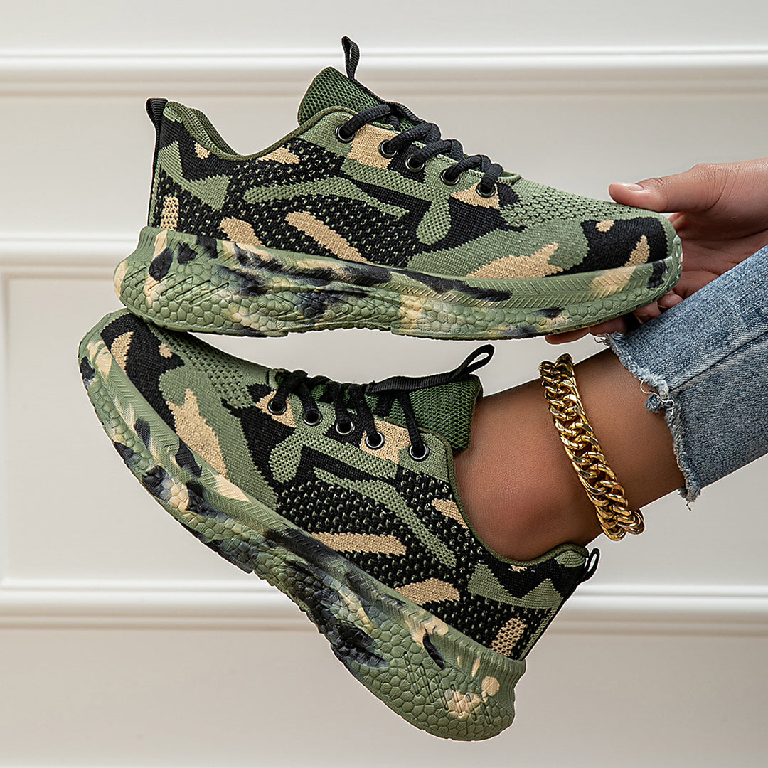 Damen modische Sneakers mit atmungsaktiver Laufsohle und flexibler Dämpfung EB