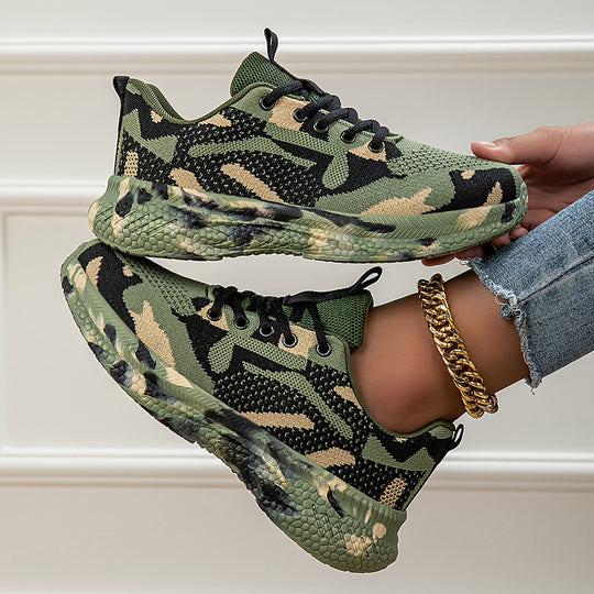 Damen modische Sneakers mit atmungsaktiver Laufsohle und flexibler Dämpfung EB