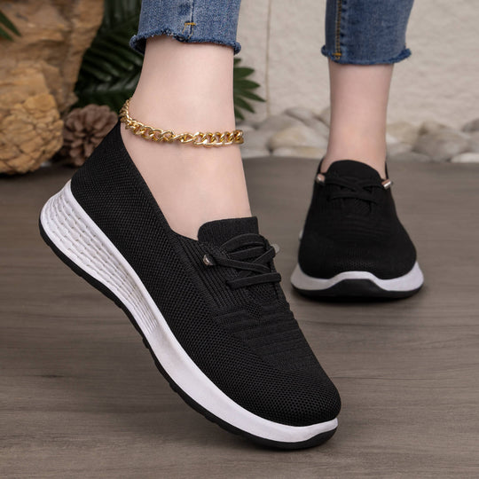 Damen Komfortable und stylische Sneaker mit elastischem Obermaterial EB