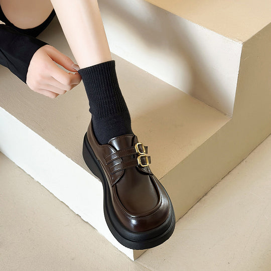 Damen Komfortable Biker-Schuhe mit geschlossenen Schnallen EB