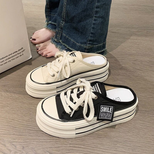 Damen Plattform-Sneaker mit lässiger Slip-On Konstruktion und strapazierfähiger Sohle EB