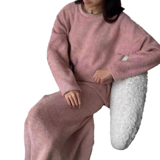 Damen Elegantes Maxikleid aus weichem Strick EB