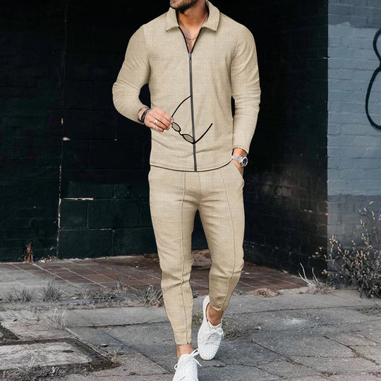 Herren Sportliches Zip-Up Set mit atmungsaktiver Struktur EB