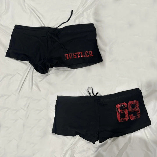 Damen Baumwoll-Boxershorts mit Totenkopf-Muster EB