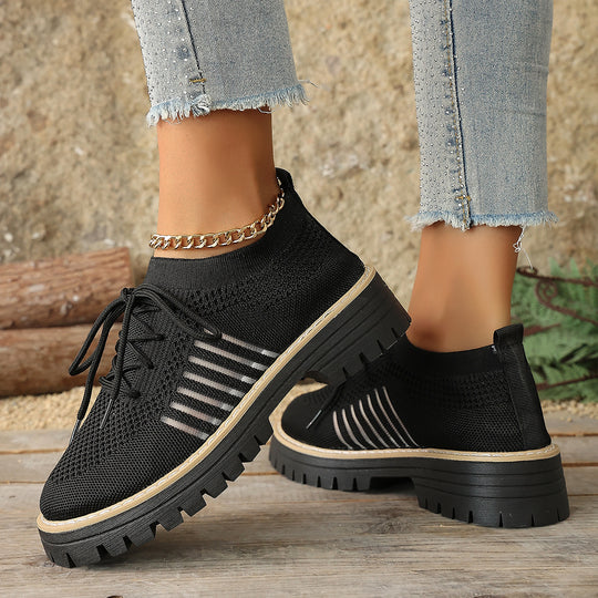 Damen luftige Sneakers mit rutschfester Sohle und atmungsaktivem Obermaterial EB
