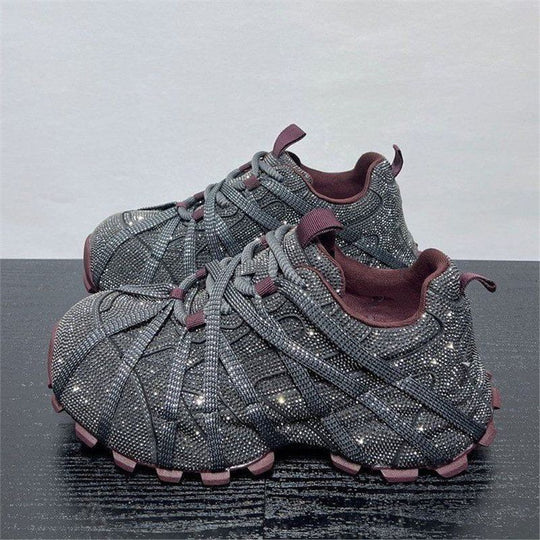 Damen modische Sneakers mit innovativem Textil-Design EB