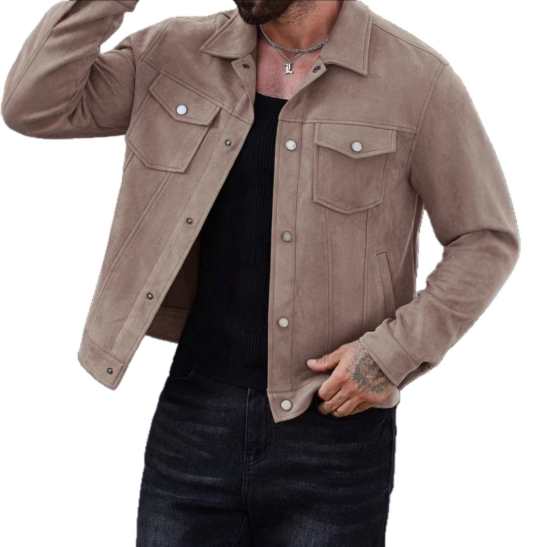 Herren lässige Wildlederjacke EB