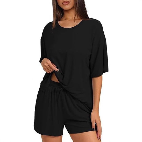 Damen Oversize T-Shirt mit lässigem Schnitt und seitlichen Schlitzen EB