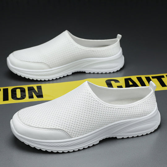 Damen Atmungsaktive Slip-On Freizeitschuhe mit flexiblem Material EB