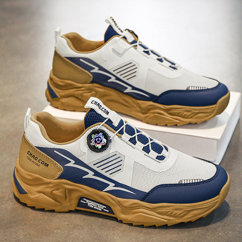 Herren robuste Outdoor-Chunky-Sneaker mit Drehverschluss, atmungsaktivem Strickoberteil und profiliertem Dämpfungssystem EB