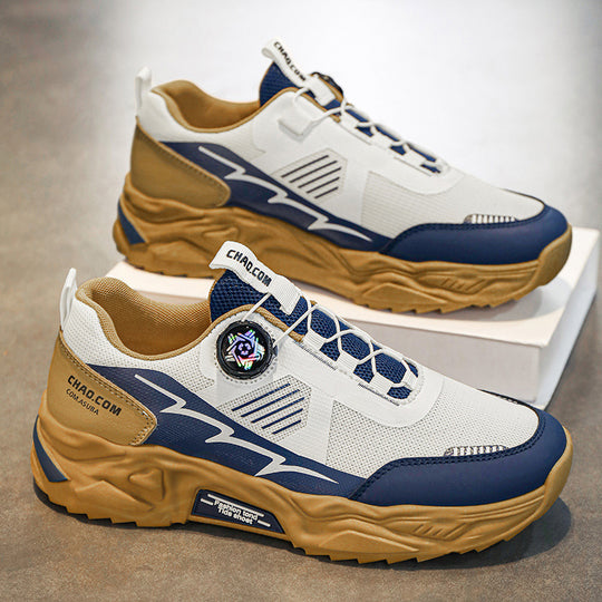 Herren robuste Outdoor-Chunky-Sneaker mit Drehverschluss, atmungsaktivem Strickoberteil und profiliertem Dämpfungssystem EB
