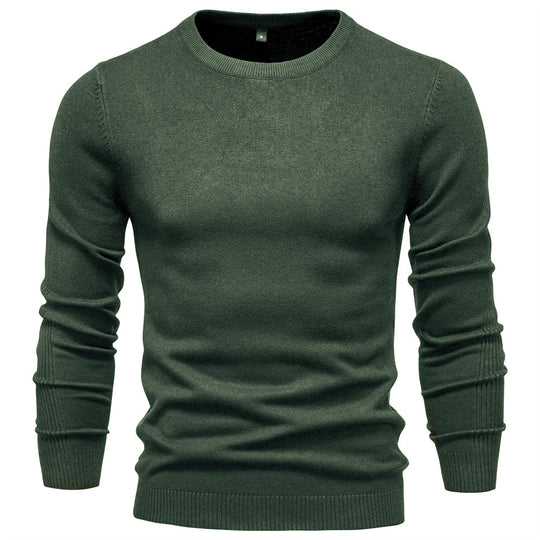 Herren Rundhals Pullover aus hochwertiger Baumwolle EB