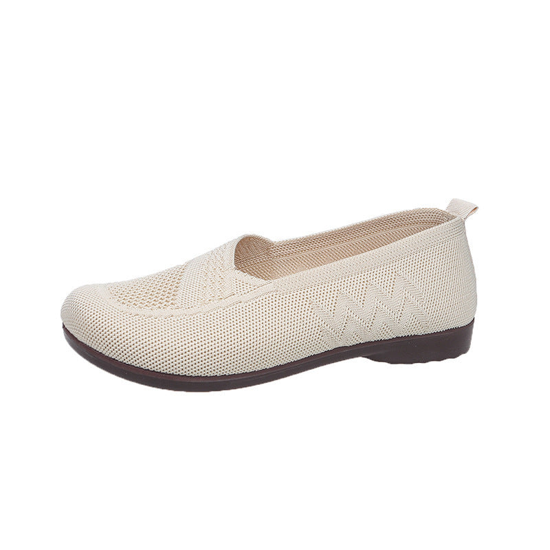 Damen Atmungsaktive Ballerinas mit elastischem Obermaterial EB