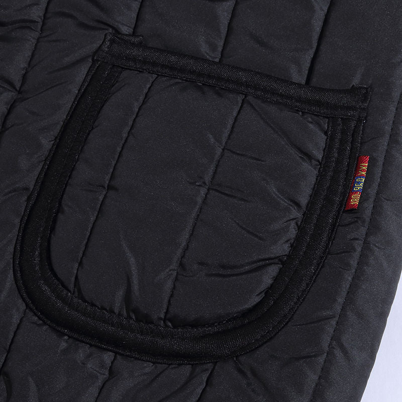 Herren Steppweste mit kuscheliger Teddyfleece‑Innenseite, knöpfbare Front und aufgesetzten Taschen EB