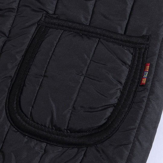 Herren Steppweste mit kuscheliger Teddyfleece‑Innenseite, knöpfbare Front und aufgesetzten Taschen EB