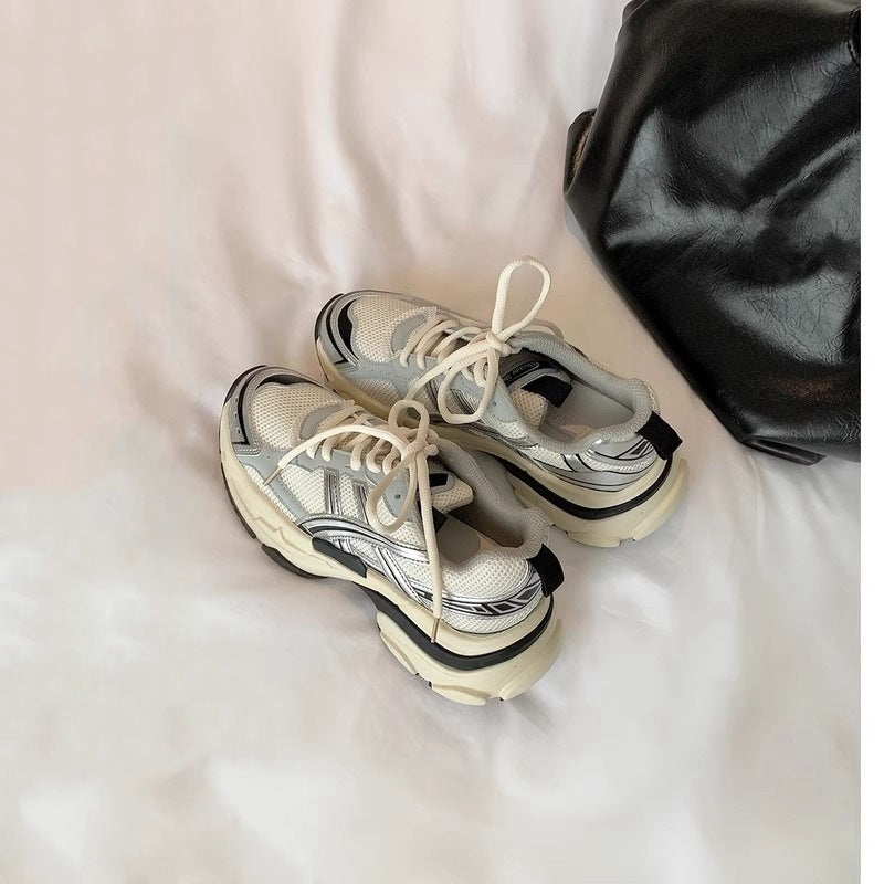 Damen sportliche Sneaker mit rutschfester Sohle und atmungsaktivem Obermaterial EB