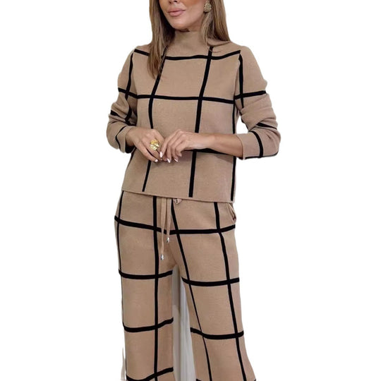 Damen gestreiftes Lounge-Set EB