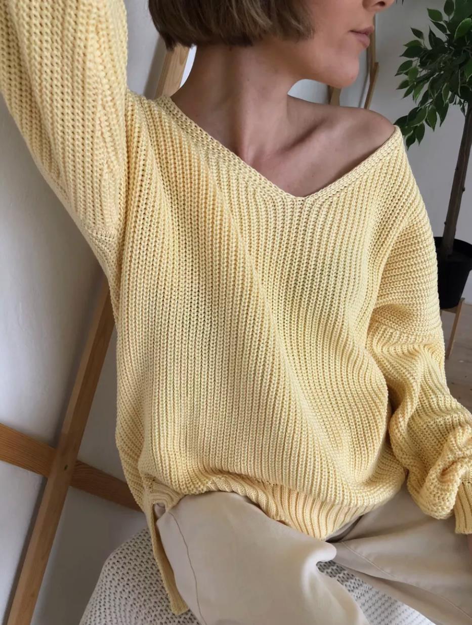 Damen oversized Strickpullover EB