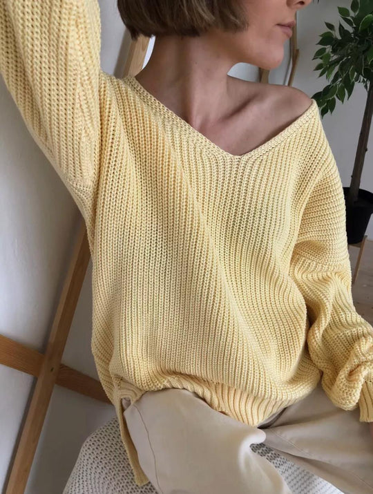 Damen oversized Strickpullover EB
