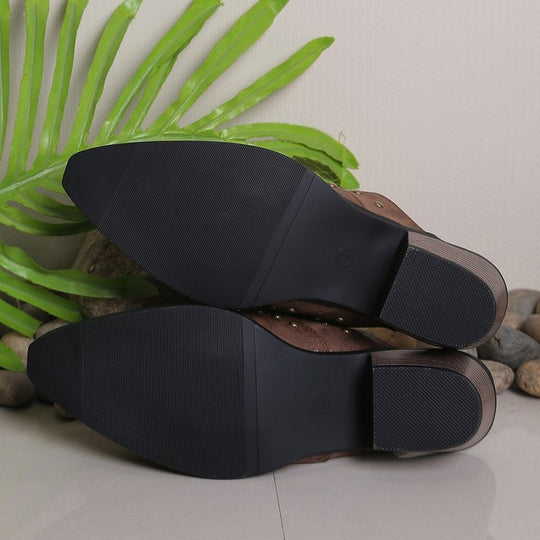 Damen Mokassins mit modischem Nieten-Design EB