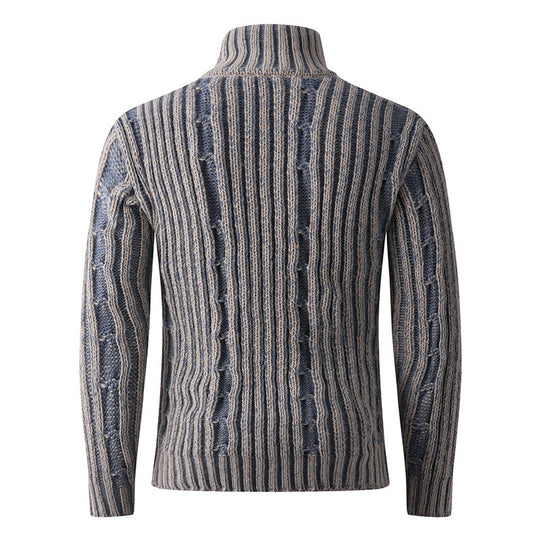 Herren gestreifter Strickpullover EB
