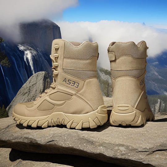 Herren Tactical Stiefel mit hohem Knöchelschutz und rutschfester Sohle EB