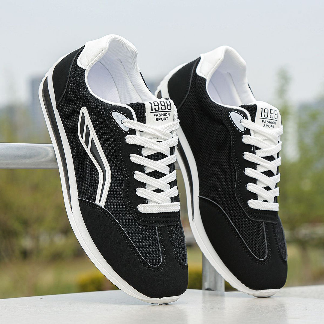 Damen Sportliche Freizeitsneaker mit atmungsaktiver Oberflächenstruktur und rutschfester Laufsohle EB