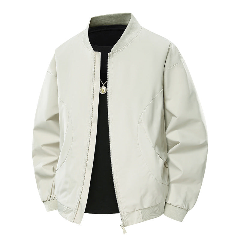 Herren stylische Bomberjacke mit unkompliziertem Schnitt und elastischen Bündchen EB