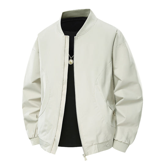 Herren stylische Bomberjacke mit unkompliziertem Schnitt und elastischen Bündchen EB