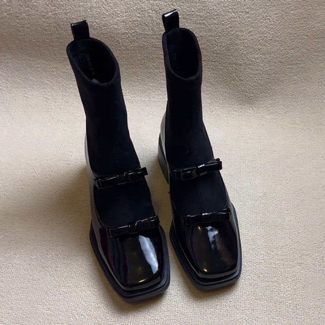 Damen elegante Stiefeletten mit komfortablem Stretchschaft von EB