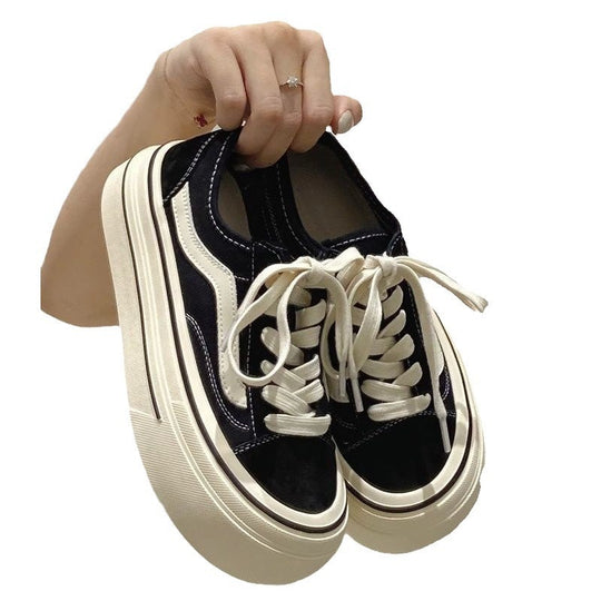 Damen Modische Plattform-Sneaker mit robustem Profil und atmungsaktivem Obermaterial EB