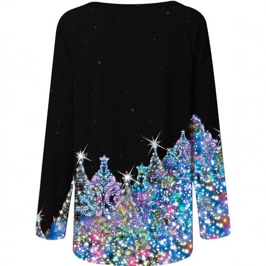 Damen Glitzernder Pullover mit festlichem Design EB