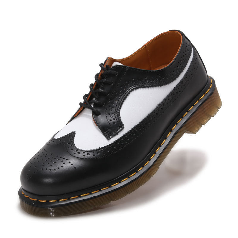 Herren klassische Brogue Derby Schnürschuhe mit gepolsterter Luftsohle EB