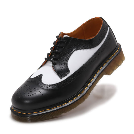 Herren klassische Brogue Derby Schnürschuhe mit gepolsterter Luftsohle EB