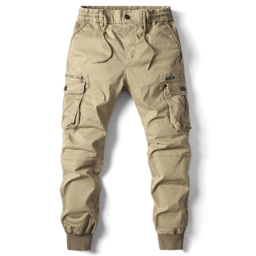 Herren Cargo-Jogginghose mit verstellbarem Bund und praktischen Taschen EB