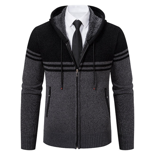Herren modische Kapuzenjacke mit strukturiertem Design EB