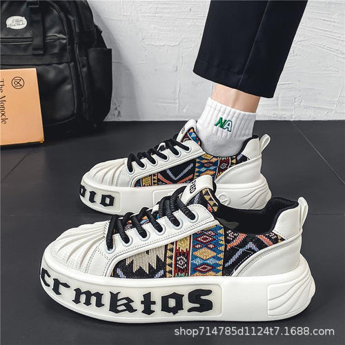 Damen modische Sneakers mit innovativem Mustermix EB