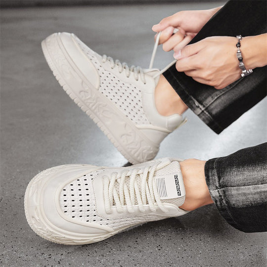 Damen Sportliche Sneakers mit atmungsaktivem Obermaterial und robuster Laufsohle EB