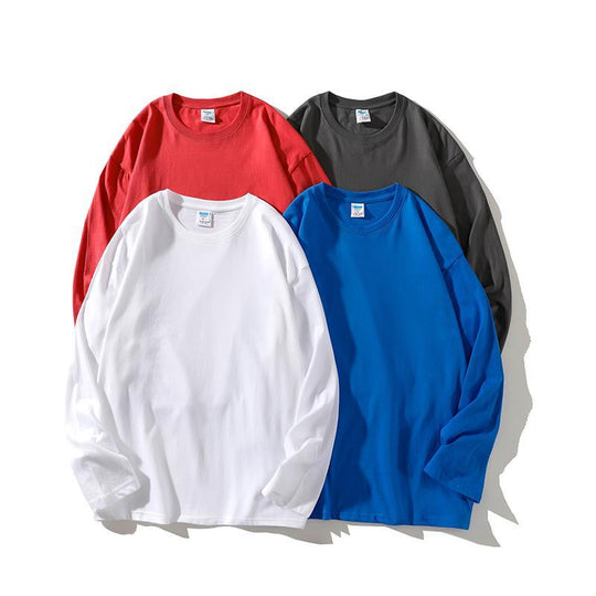 Damen vielseitiges Langarm-T-Shirt aus hochwertiger Baumwolle EB
