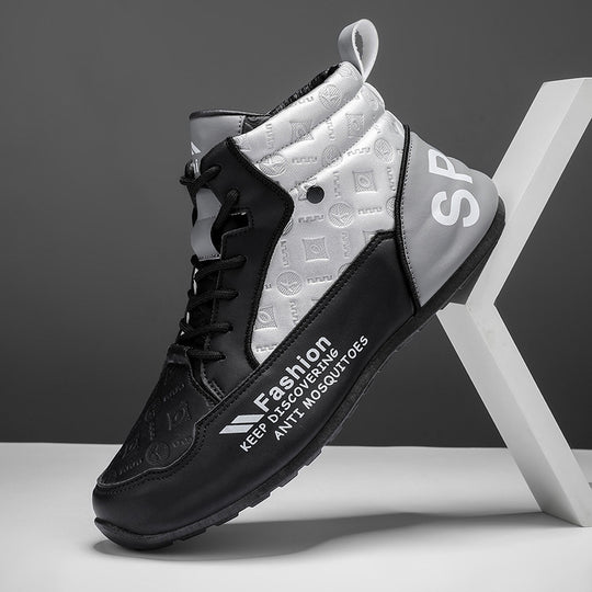 Damen Sportliche High-Top Sneakers mit robuster Sohle und schützendem Material EB