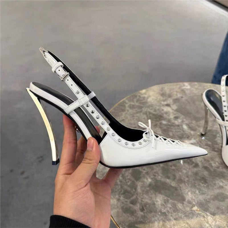 Damen elegante Slingback High Heel Pumps EB