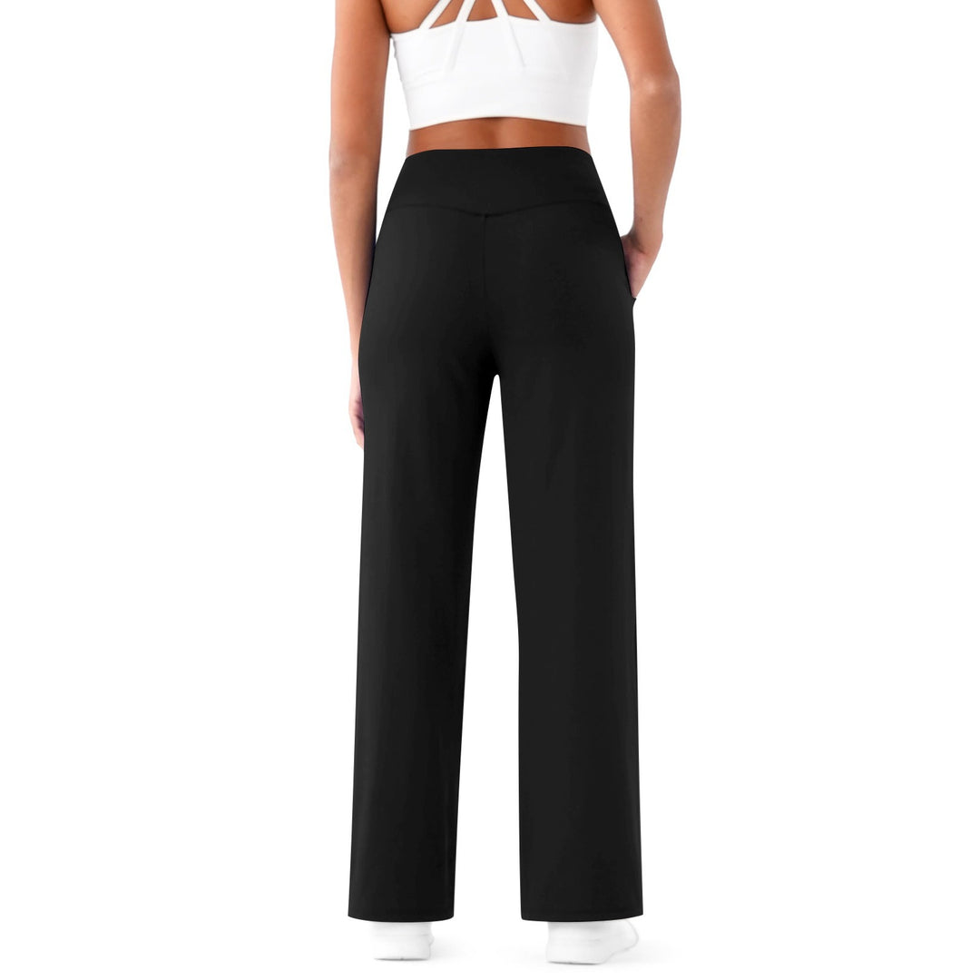 Damen Freizeithose mit hohem Bund und praktischen Taschen EB