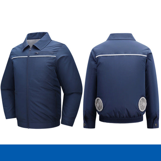 Herren nan atmungsaktive Kühljacke mit integrierten USB-Lüftern EB