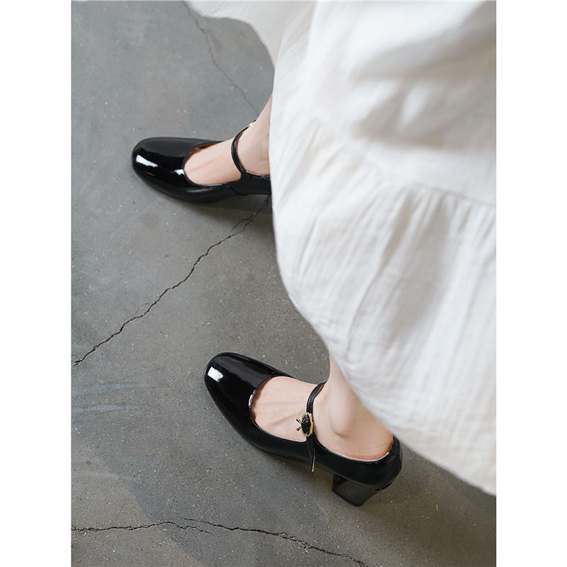 Damen elegante Pumps mit verstellbarem Riemchen EB