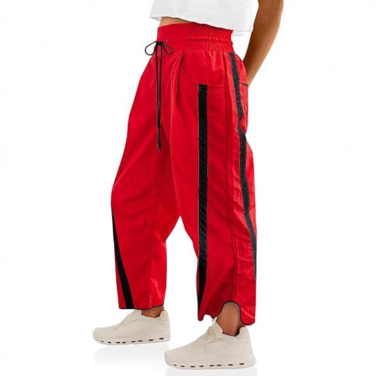 Damen lässige Freizeithose mit Seiteneinsätzen EB
