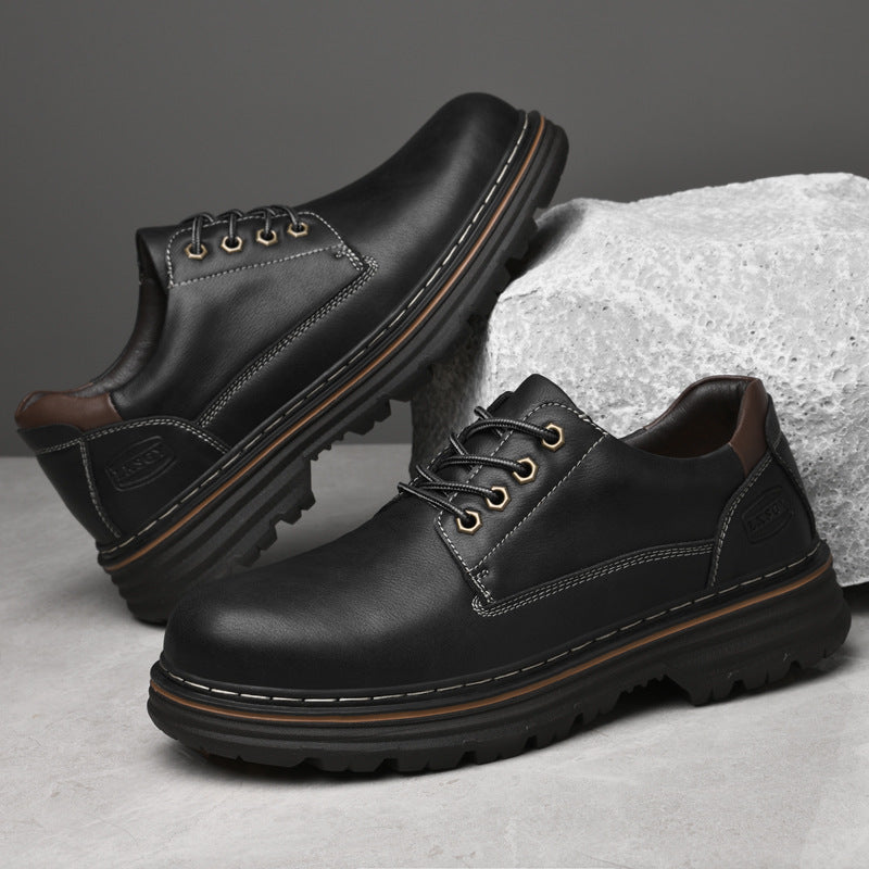 Herren Komfortable Schnürschuhe mit rutschfester Sohle und stoßdämpfendem Design EB