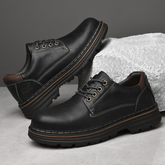 Herren Komfortable Schnürschuhe mit rutschfester Sohle und stoßdämpfendem Design EB