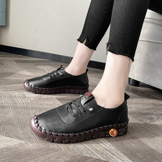 Damen Bequeme und stilvolle Alltagschuhe mit feinem Handstich EB