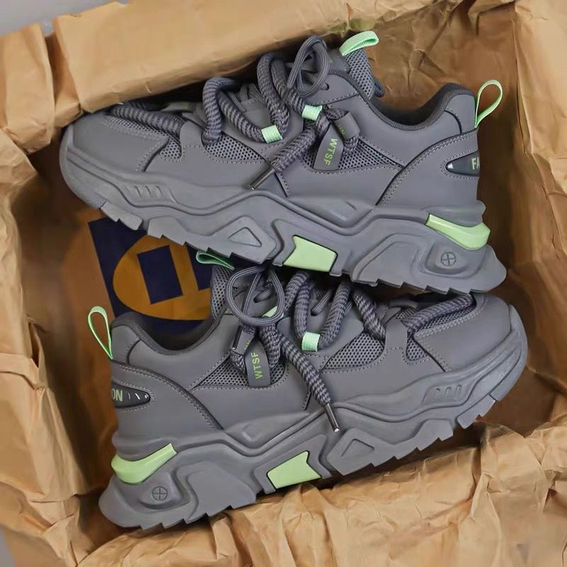 Damen Chunky Sneakers mit innovativem Dämpfungssystem und rutschfester Sohle EB